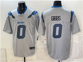 Detroit Lions #0 Jahmyr Gibbs 2026 Gray Rivalries Vapor F.U.S.E. Limited Jersey