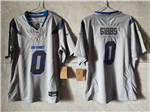 Detroit Lions #0 Jahmyr Gibbs Youth 2026 Gray Rivalries Vapor F.U.S.E. Limited Jersey