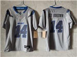 Detroit Lions #14 Amon-Ra St. Brown Youth 2026 Gray Rivalries Vapor F.U.S.E. Limited Jersey