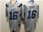 Detroit Lions #16 Jared Goff 2026 Gray Rivalries Vapor F.U.S.E. Limited Jersey