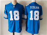 Detroit Lions #18 Isaac TeSlaa Blue Vapor F.U.S.E. Limited Jersey