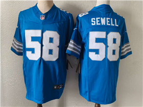Detroit Lions #58 Penei Sewell Blue Vapor F.U.S.E. Limited Jersey