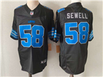 Detroit Lions #58 Penei Sewell Black Vapor F.U.S.E. Limited Jersey