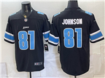 Detroit Lions #81 Calvin Johnson Black Vapor Limited Jersey