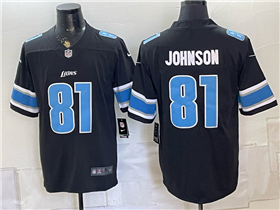 Detroit Lions #81 Calvin Johnson Black Vapor Limited Jersey
