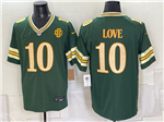 Green Bay Packers #10 Jordan Love 2026 Green Rivalries Vapor Limited Jersey
