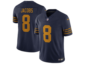Green Bay Packers #8 Josh Jacobs Navy Classic Vapor F.U.S.E. Limited Jersey