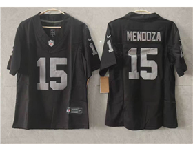 Las Vegas Raiders #15 Fernando Mendoza Youth Black Vapor F.U.S.E. Limited Jersey