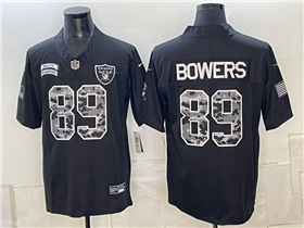 Las Vegas Raiders #89 Brock Bowers Black 2026 Salute To Service Limited Jersey