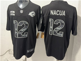 Los Angeles Rams #12 Puka Nacua Black 2026 Salute To Service Limited Jersey