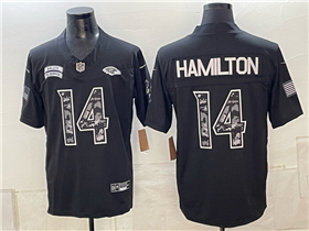 Baltimore Ravens #14 Kyle Hamilton Black 2026 Salute To Service Limited Jersey