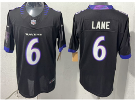Baltimore Ravens #6 Ja'Kobi Lane 2026 Black Vapor F.U.S.E. Limited Jersey