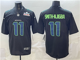 Seattle Seahawks #11 Jaxon Smith-Njigba Black Super Bowl LX Carbon Fashion Limited Jersey
