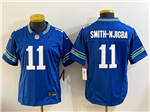 Seattle Seahawks #11 Jaxon Smith-Njigba Women's Royal Throwback Vapor F.U.S.E. Limited Jersey