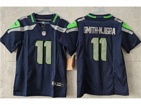 Seattle Seahawks #11 Jaxon Smith-Njigba Youth Blue Vapor F.U.S.E. Limited Jersey