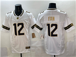 Seattle Seahawks #12 Fan White Gold Vapor F.U.S.E. Limited Jersey