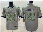 Seattle Seahawks #22 Rashid Shaheed Gray Rivalries Vapor F.U.S.E. Limited Jersey