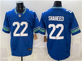 Seattle Seahawks #22 Rashid Shaheed Royal Throwback Vapor F.U.S.E. Limited Jersey