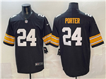 Pittsburgh Steelers #24 Joey Porter Jr. Alternate Black Vapor Limited Jersey