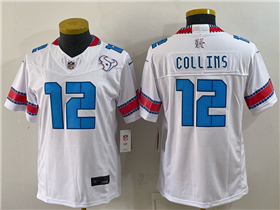 Houston Texans #12 Nico Collins Women's 2026 White Rivalries Vapor F.U.S.E. Limited Jersey