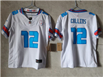 Houston Texans #12 Nico Collins Youth 2026 White Rivalries Vapor F.U.S.E. Limited Jersey