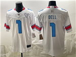 Houston Texans #1 Tank Dell 2026 White Rivalries Vapor F.U.S.E. Limited Jersey