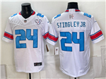 Houston Texans #24 Derek Stingley Jr. 2026 White Rivalries Vapor F.U.S.E. Limited Jersey