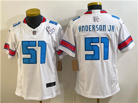 Houston Texans #51 Will Anderson Jr. Women's 2026 White Rivalries Vapor F.U.S.E. Limited Jersey