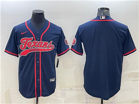 Houston Texans Navy Baseball Cool Base Team Jersey