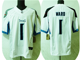 Tennessee Titans #1 Cam Ward White Vapor F.U.S.E. Limited Jersey