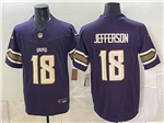 Minnesota Vikings #18 Justin Jefferson 2026 Purple Rivalries Vapor F.U.S.E. Limited Jersey