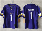 Minnesota Vikings #1 Kyler Murray Women's Purple Vapor F.U.S.E. Limited Jersey