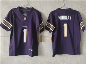 Minnesota Vikings #1 Kyler Murray Youth 2026 Purple Rivalries Vapor F.U.S.E. Limited Jersey