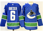 Vancouver Canucks #6 Brock Boeser Home Blue Jersey