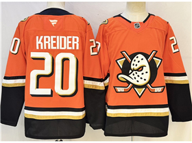 Anaheim Ducks #20 Chris Kreider Orange Jersey