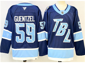 Tampa Bay Lightning #59 Jake Guentzel Blue 2025 Stadium Series Jersey