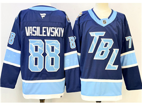 Tampa Bay Lightning #88 Andrei Vasilevskiy Blue 2025 Stadium Series Jersey