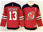 New Jersey Devils #13 Nico Hischier Youth Red Jersey