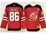 New Jersey Devils #86 Jack Hughes Youth Red Jersey