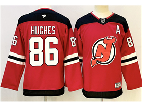 New Jersey Devils #86 Jack Hughes Youth Red Jersey
