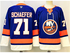 New York Islanders #71 Matthew Schaefer Royal Blue Jersey