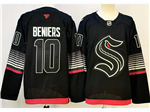 Seattle Kraken #10 Matty Beniers Third Black Jersey
