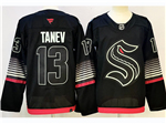 Seattle Kraken #13 Brandon Tanev Third Black Jersey
