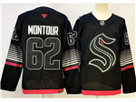 Seattle Kraken #62 Brandon Montour Third Black Jersey