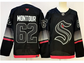 Seattle Kraken #62 Brandon Montour Third Black Jersey
