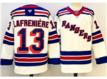 New York Rangers #13 Alexis Lafrenière White Jersey