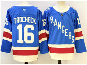 New York Rangers #16 Vincent Trocheck 2025-26 Centennial Light Blue Jersey