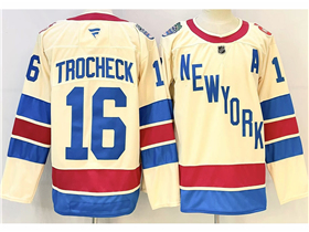 New York Rangers #16 Vincent Trocheck 2025-26 Winter Classic Cream Jersey