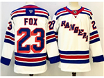 New York Rangers #23 Adam Fox White Jersey