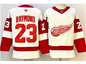 Detroit Red Wings #23 Lucas Raymond White Jersey